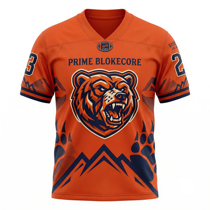 Unisex Dark Football Fan Jersey - Breathable Mesh Lightweight Game Day Athletic Top