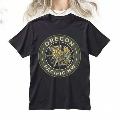 Oregon Grape State Floral Botanical Gardening Travel Souvenir Gift for Mom Girlfriend Unisex TShirt