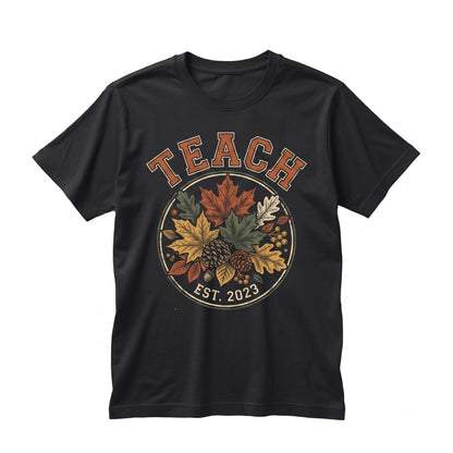 Floral Fall Retro Teacher Appreciation Back to School Gift Unisex TShirt