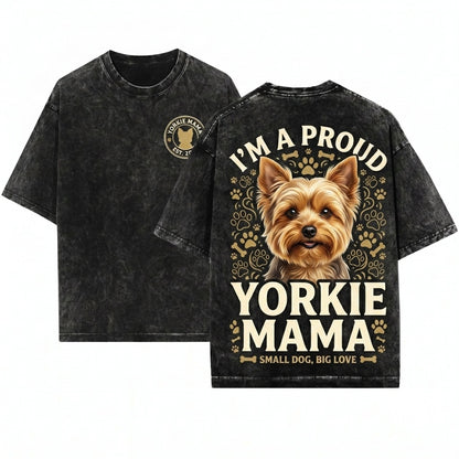 Yorkshire Terrier Lover Graphic Apparel Puppy Pet Owner Unisex Wash T-Shirt