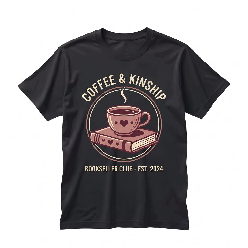 Coquette Valentine Bookworm Gift, Cute Coffee Lover Reading Sweater, Novel Aesthetic Unisex TShirt