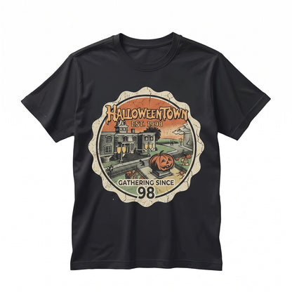 Vintage 90s Retro Spooky Town Est 1988 University Graphic Crewneck Sweatshirt Unisex TShirt