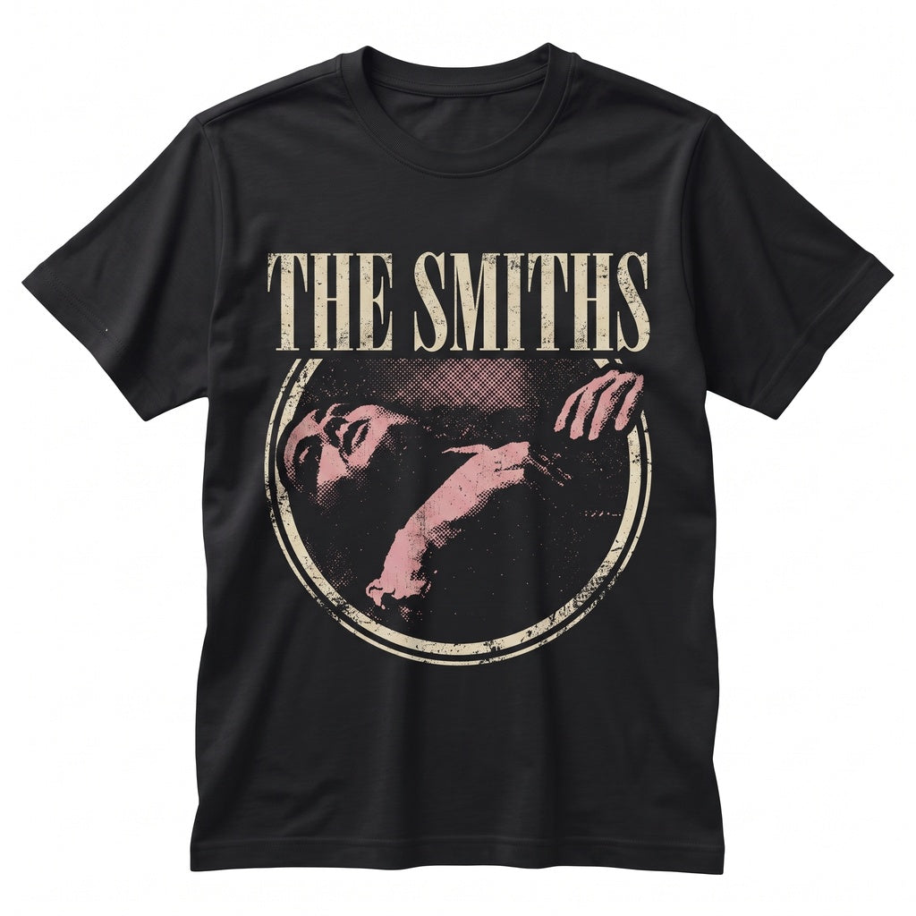 Vintage 80s British Indie Rock Band Graphic Pink Short Sleeve Cotton Unisex TShirt