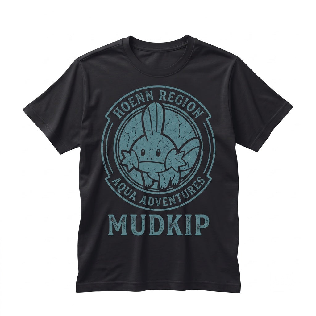Mudkip Stained Glass Suncatcher, Ocean Wave Anime Window Hanging, Cute Water Creature Art Gamer