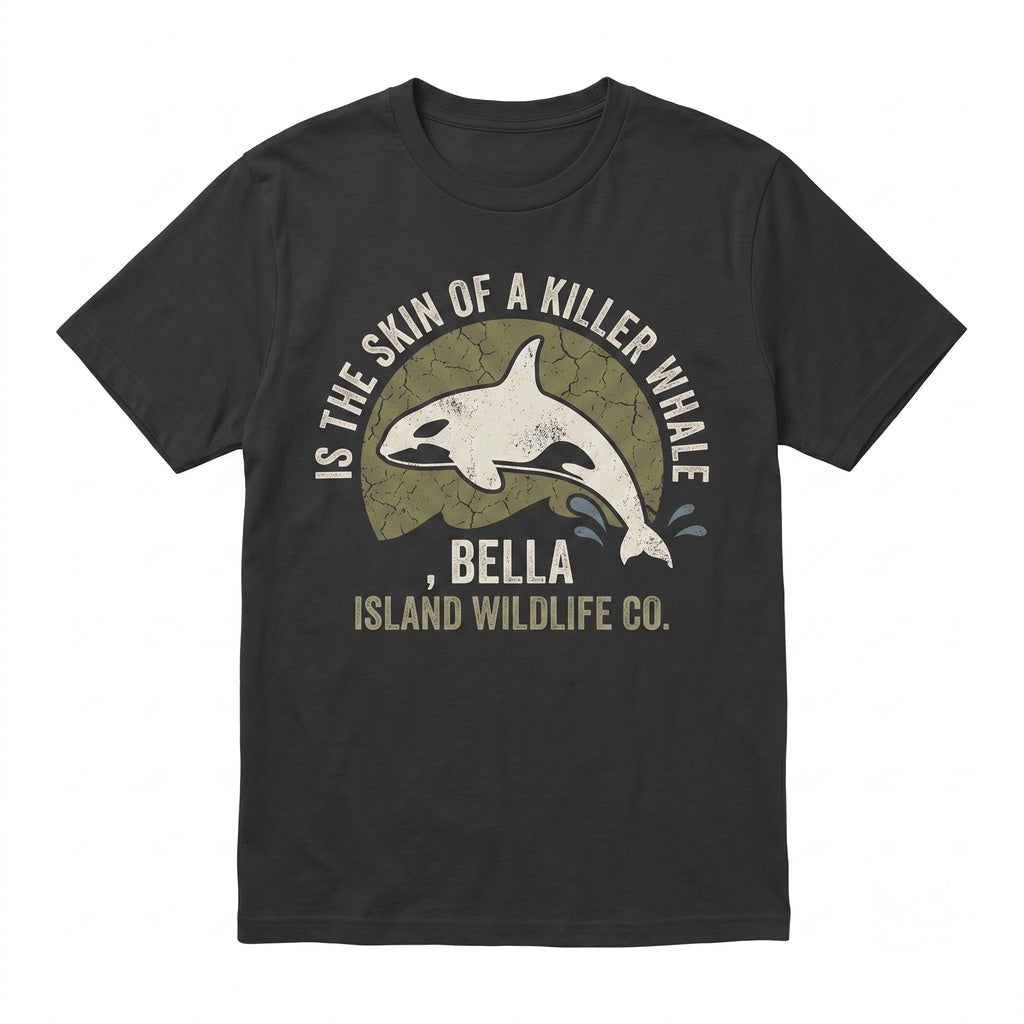 Skin of a Killer Whale Embroidered Orca Marine Animal Graphic Unisex TShirt
