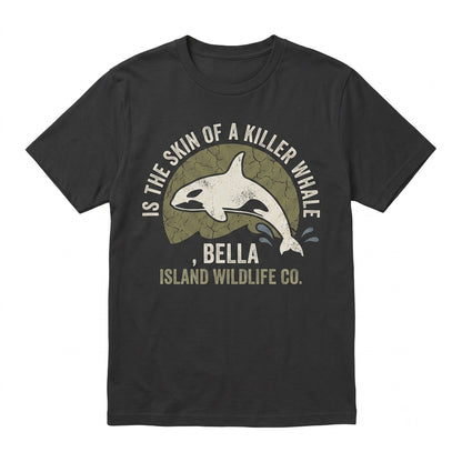 Skin of a Killer Whale Embroidered Orca Marine Animal Graphic Unisex TShirt