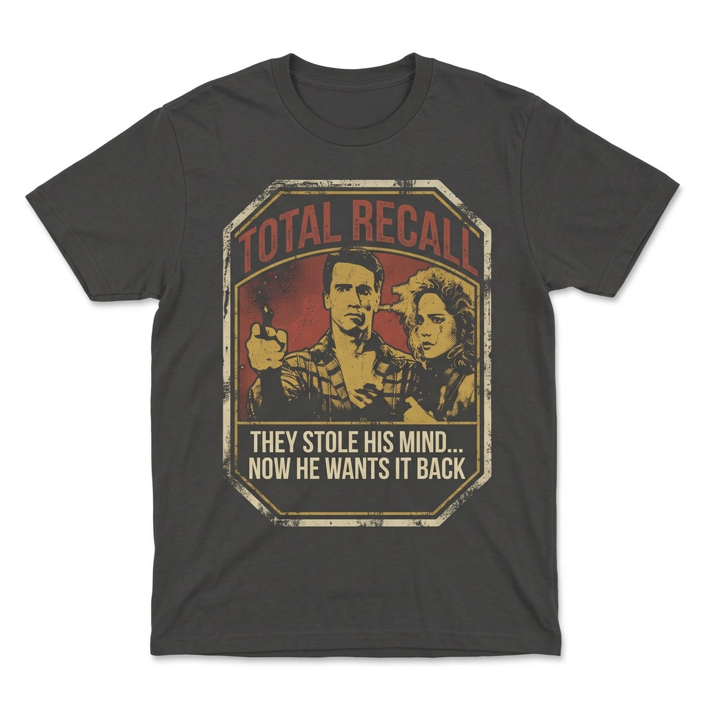 Retro Sci-Fi Mars Movie Graphic Vintage 1990 Action Film Apparel Unisex TShirt