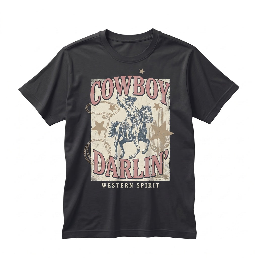 Retro Darlin Cowgirl Horse
