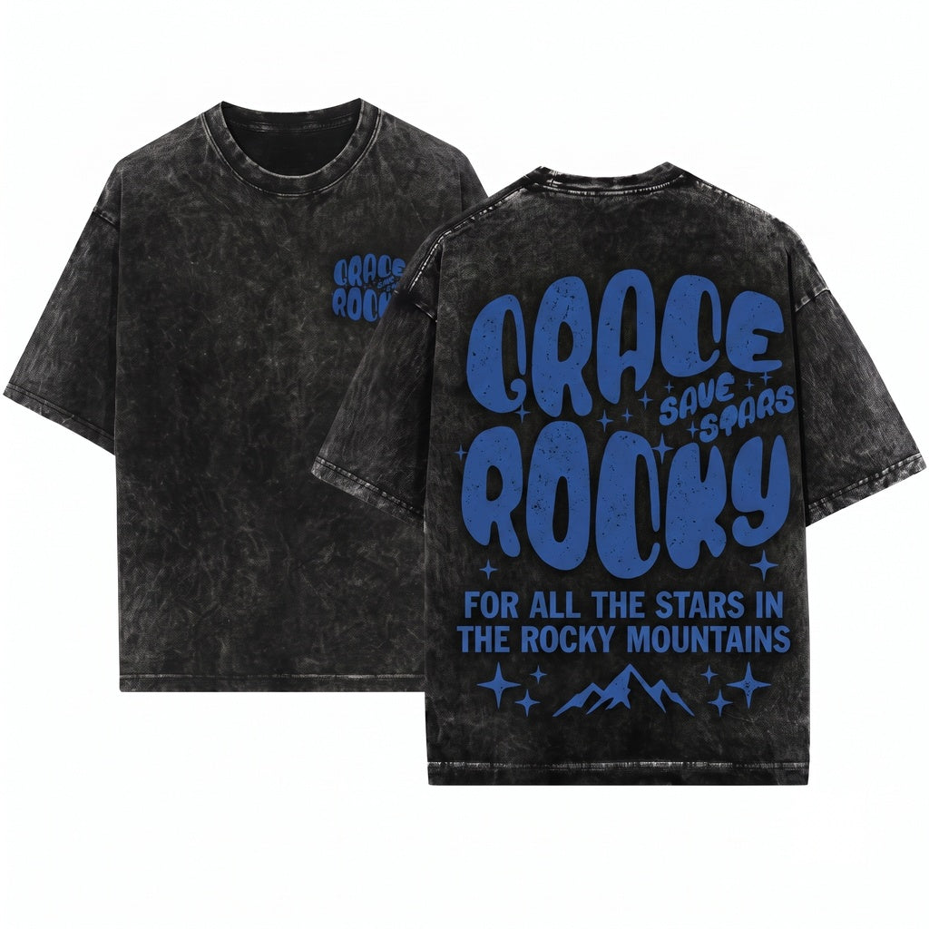 Project Hail Mary Grace Rocky Embroidered Sci-Fi Space Fans Cosmic Crewneck Sweatshirt Apparel Gift Unisex Wash T-Shirt