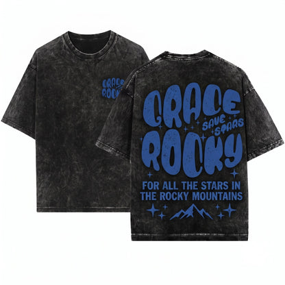 Project Hail Mary Grace Rocky Embroidered Sci-Fi Space Fans Cosmic Crewneck Sweatshirt Apparel Gift Unisex Wash T-Shirt