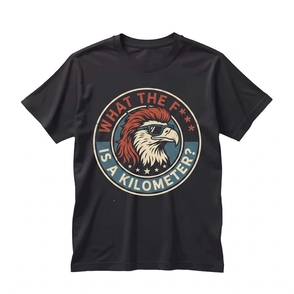 What Is A Kilometer Funny 4th Of July Patriotic American Meme Graphic Top Unisex TShirt