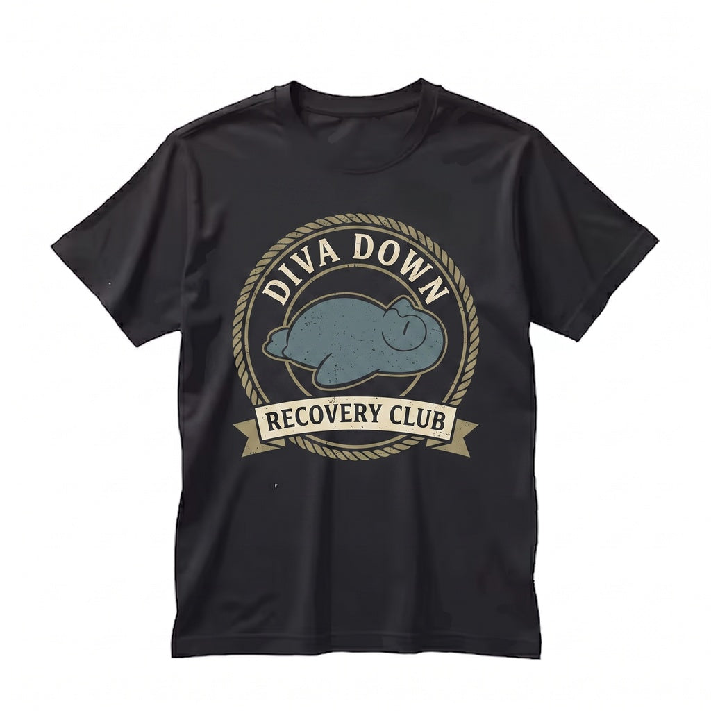Diva Down Sweatshirt, Funny Penguin Embroidered Crewneck, Chaotic Cute Animal Meme Gift, Unisex TShirt