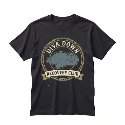 Diva Down Sweatshirt, Funny Penguin Embroidered Crewneck, Chaotic Cute Animal Meme Gift, Unisex TShirt