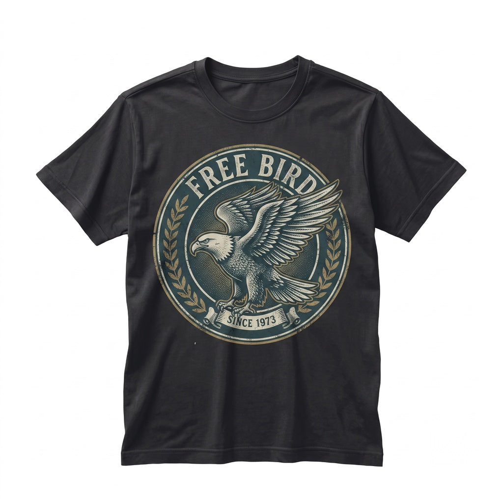Free Bird Vintage Southern Rock Band Music Graphic Cotton Apparel Unisex TShirt