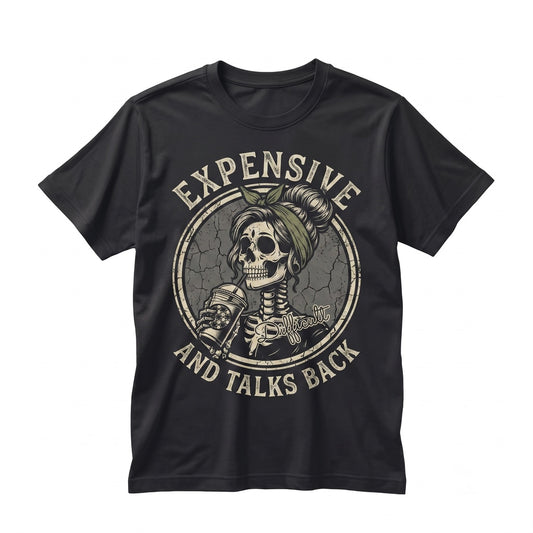 Wild Woman Skeleton Graphic Retro Vintage Bohemian Skull Cotton Short Sleeve Apparel Unisex TShirt