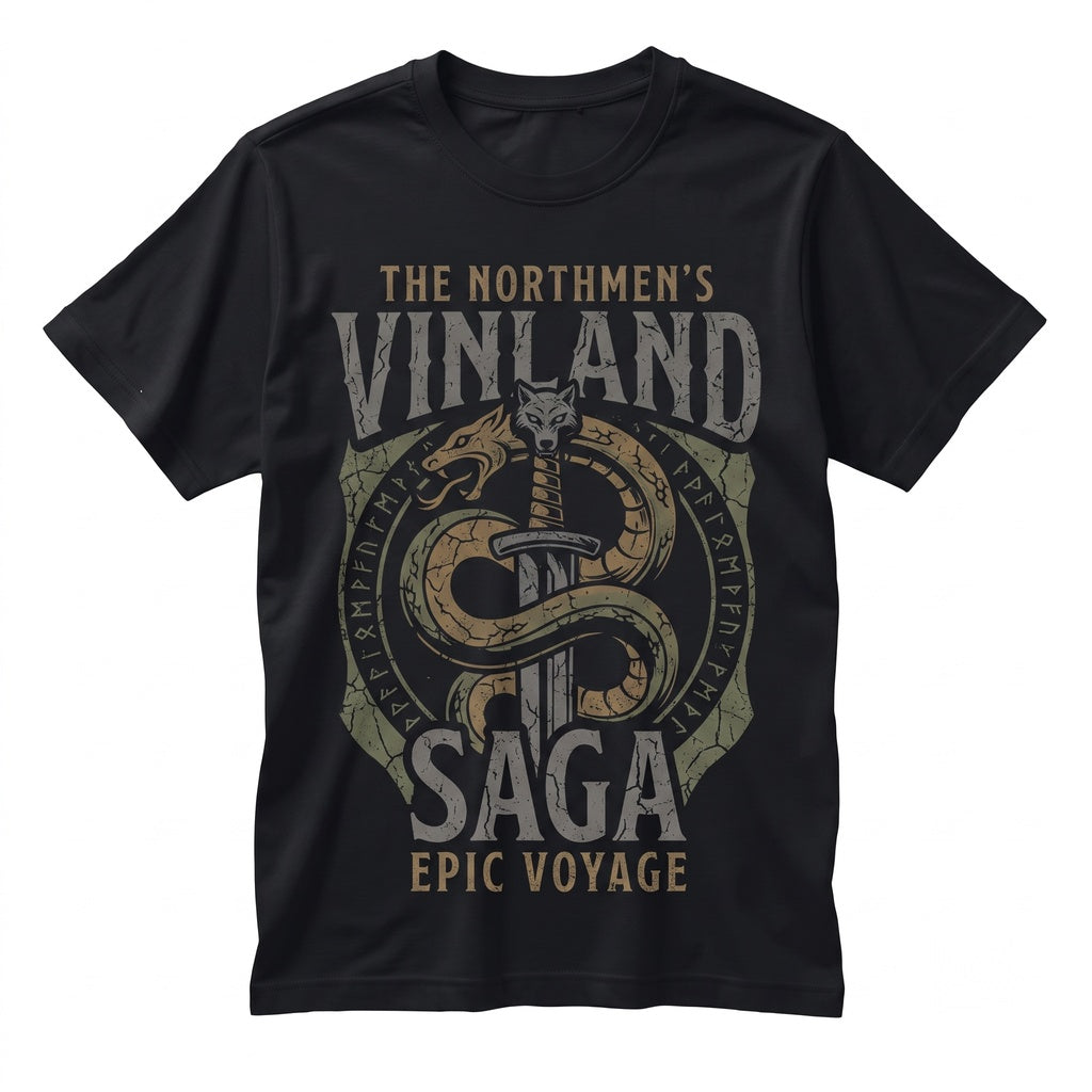 Thorfinn Son of Thors Anime Viking Warrior Manga Graphic Print Cotton Unisex TShirt