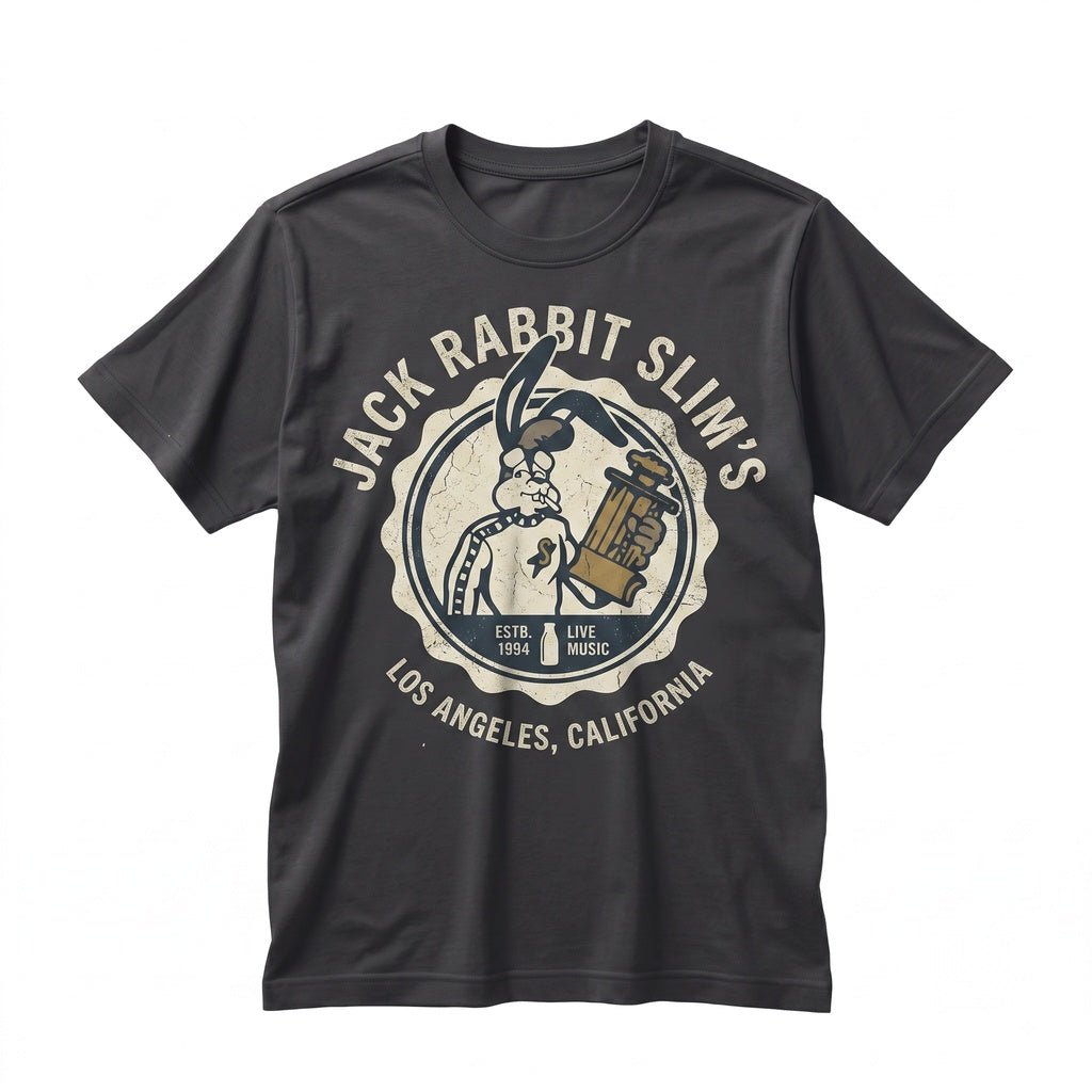 Retro Jack Rabbit Slims Diner 90s Cult Classic Film Pulp Graphic Vintage Unisex TShirt