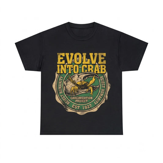 Carcinization Evolve Into Crab Japanese Aesthetic Graphic Retro Vintage Unisex TShirt