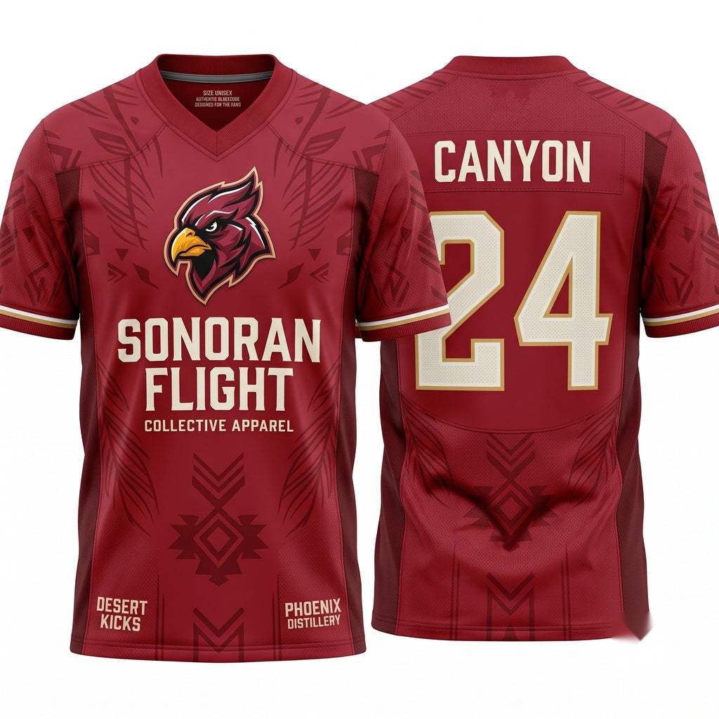 Unisex Game Day Football Fan Jersey - Breathable Lightweight Athletic Mesh Stitched Shirt