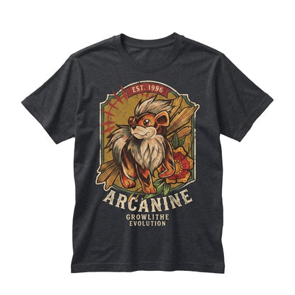 Growlithe Anime Fire Puppy Graphic Vintage Wash Sleeveless Gamer Gift Unisex TShirt