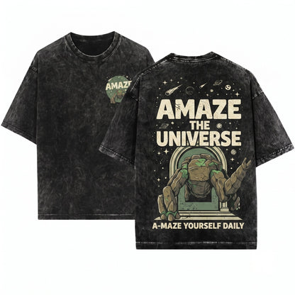 Amaze Rocky Alien Graphic Quote Project Hail Mary Sci-Fi Space Bookish Fans Unisex Wash T-Shirt
