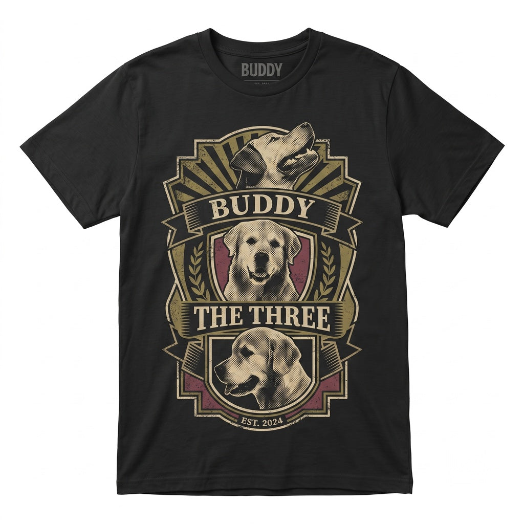 Personalized Retro 90s Dog Cat Vintage Portrait Graphic Gift Unisex TShirt
