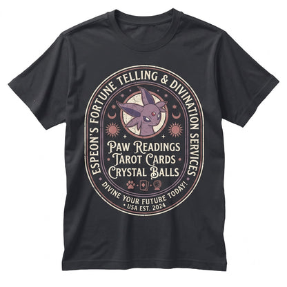 Espeon Tarot Card Fortune Telling Anime Psychic Mystical Vintage Gamer Gift Unisex TShirt