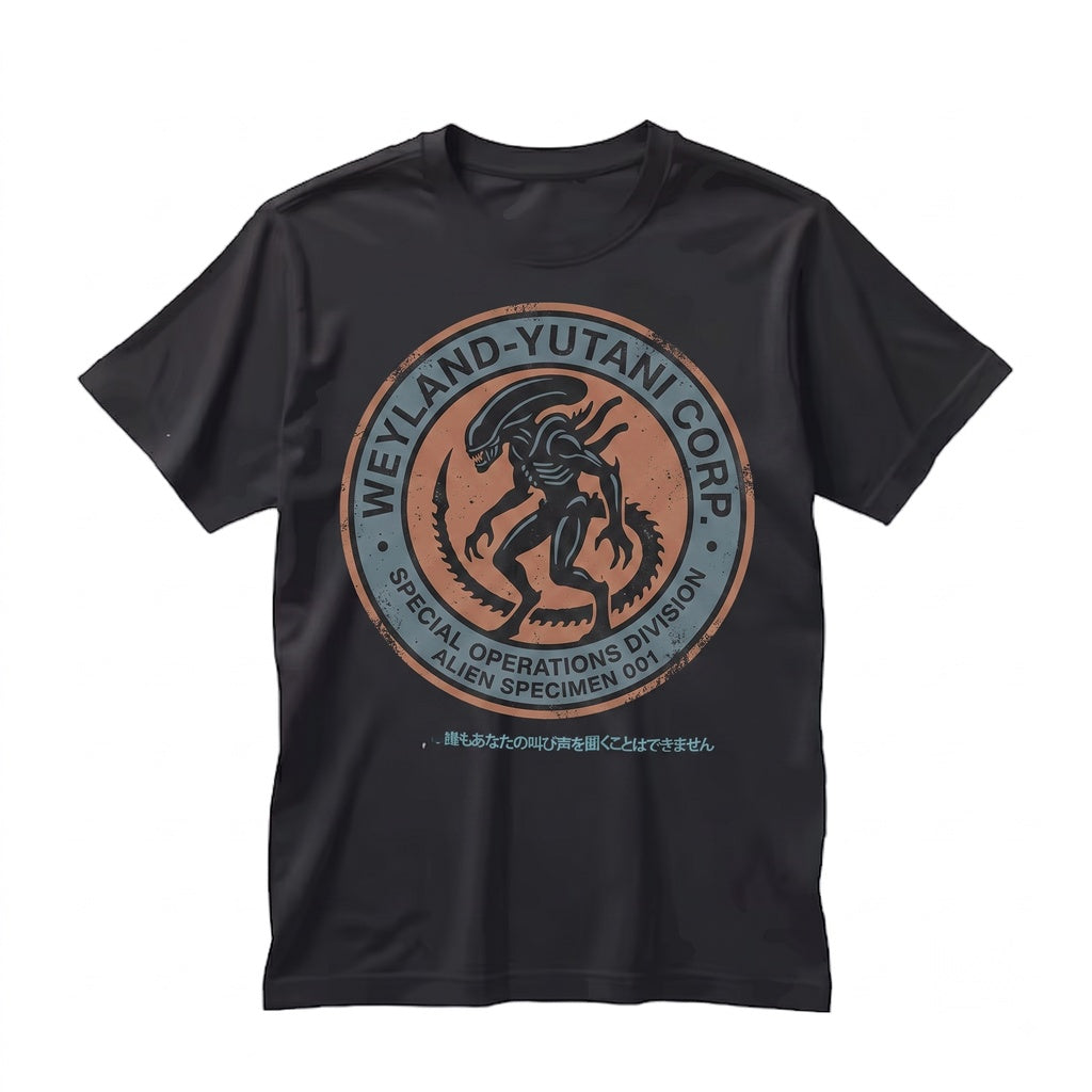 Extraterrestrial Creature Retro Sci-Fi Horror Movie Aesthetic Japanese Graphic Unisex TShirt