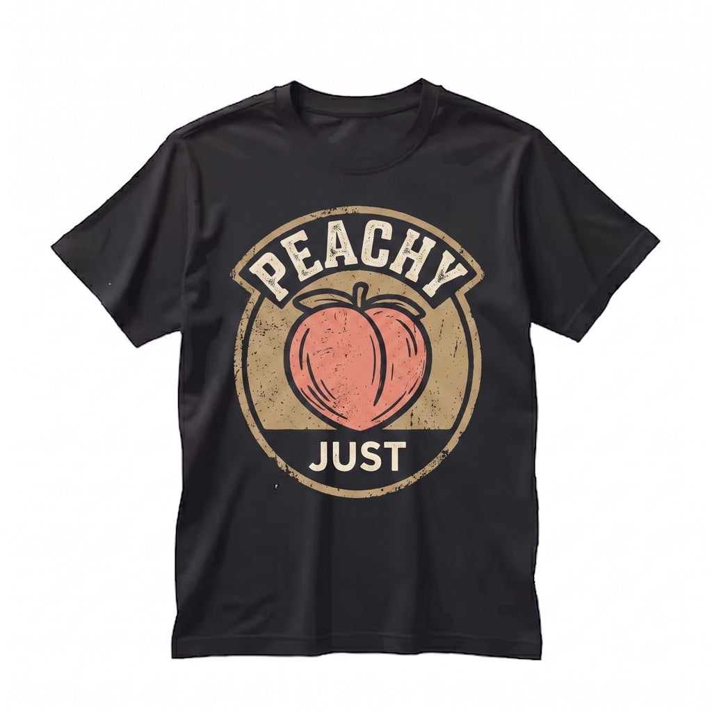 Just Peachy Fruit Cute Summer Fashion Pastel Graphic Unisex TShirt