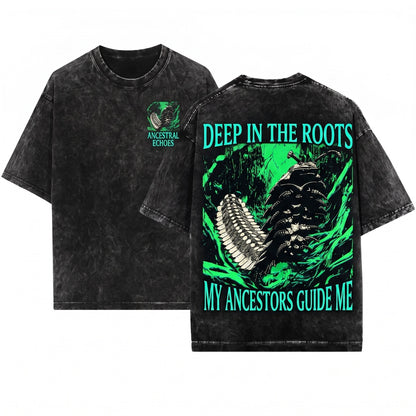 My Ancestors Guide Me Prehistoric Bug Unisex Wash T-Shirt