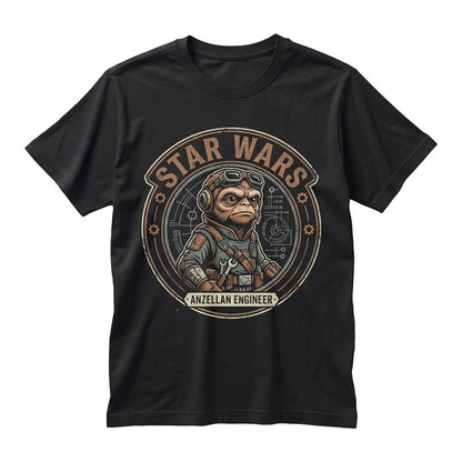 Vintage Anzellan Droidsmith Babu Frik Sci-Fi Graphic Retro Fan Apparel Unisex TShirt