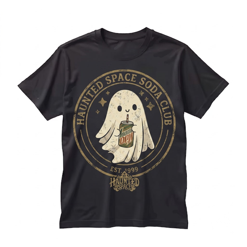 Funny Soda Ghost Graphic Apparel, Cute Citrus Drink Lover Gift Unisex TShirt