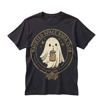 Funny Soda Ghost Graphic Apparel, Cute Citrus Drink Lover Gift Unisex TShirt