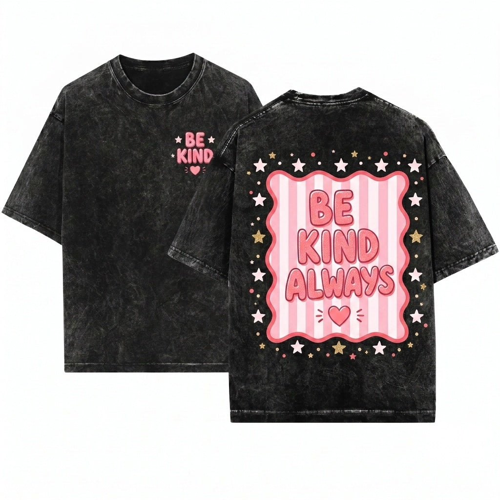 Kindness Positive Teacher Classroom Character Education Graphic Message Gift Unisex Wash T-Shirt
