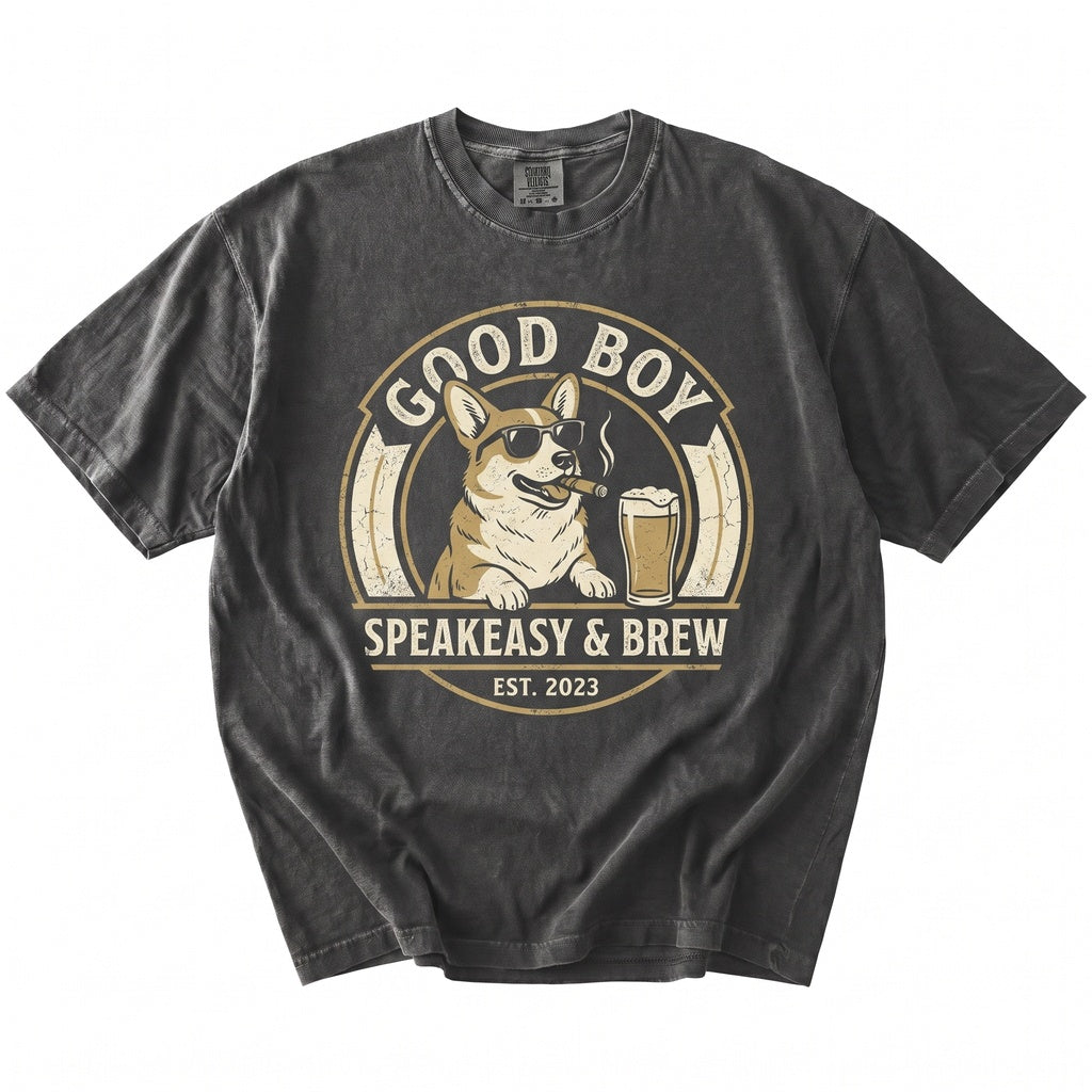 Corgi Drinking Beer Funny Sarcastic Dog Meme Pet Mom Dad Lovers Gift Unisex TShirt
