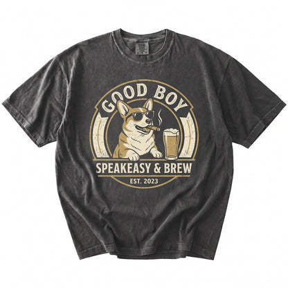 Corgi Drinking Beer Funny Sarcastic Dog Meme Pet Mom Dad Lovers Gift Unisex TShirt