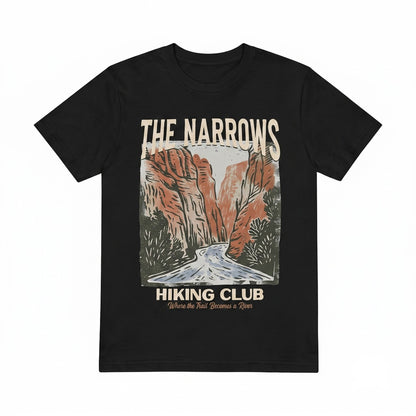 Zion National Park The Narrows Hiking Club Vintage Graphic Outdoor Retro Unisex TShirt