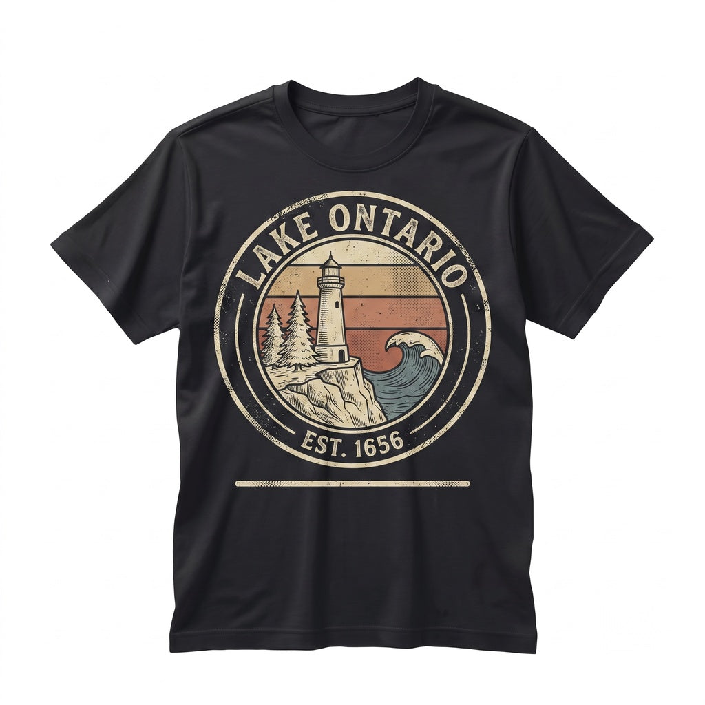 Vintage Lake Ontario Great Lakes Quiet Activism Political Travel Gift Unisex TShirt