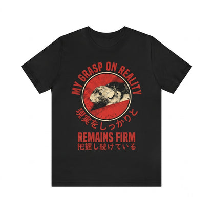 Grasp On Reality Rat Funny Graphic Vintage Animal Novelty Casual Unisex TShirt