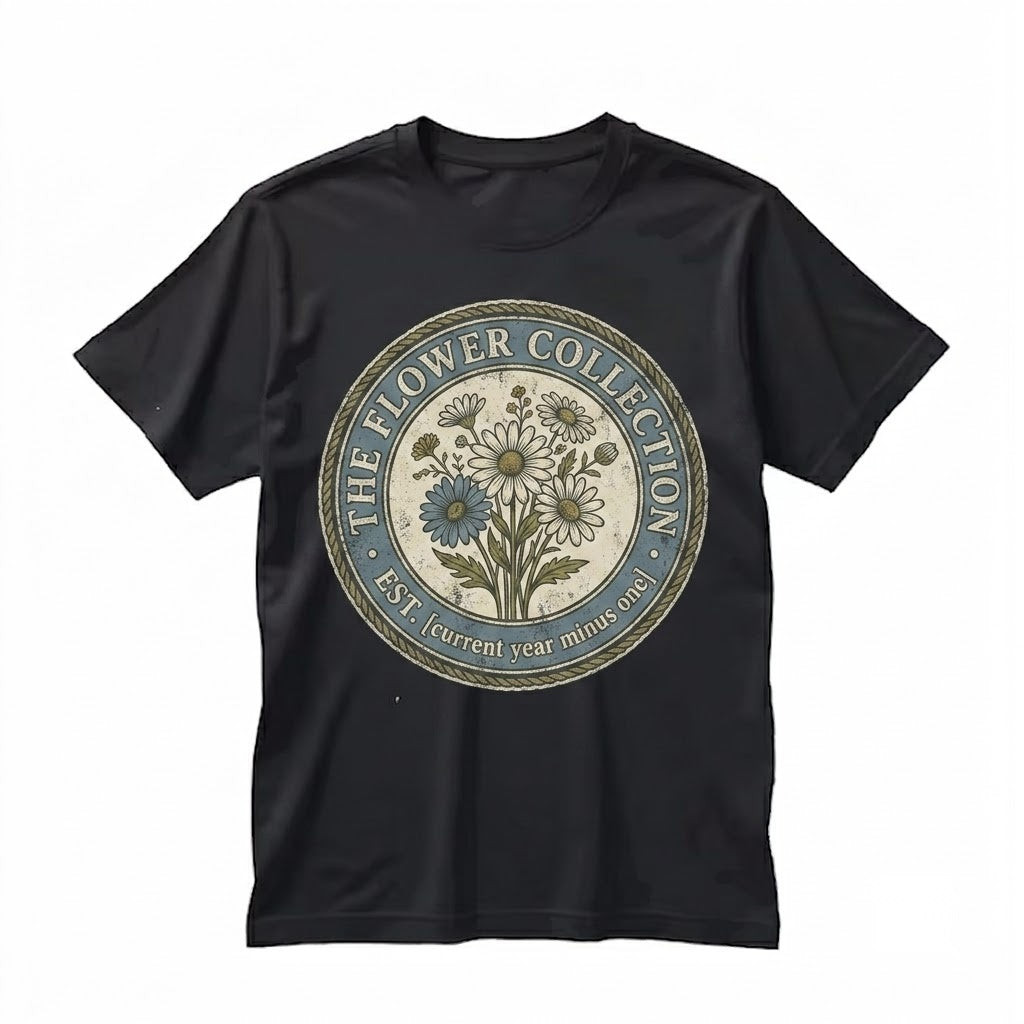 Personalized Teacher Name Floral Blue Faux Patchwork Kindergarten First Grade Matching Unisex TShirt
