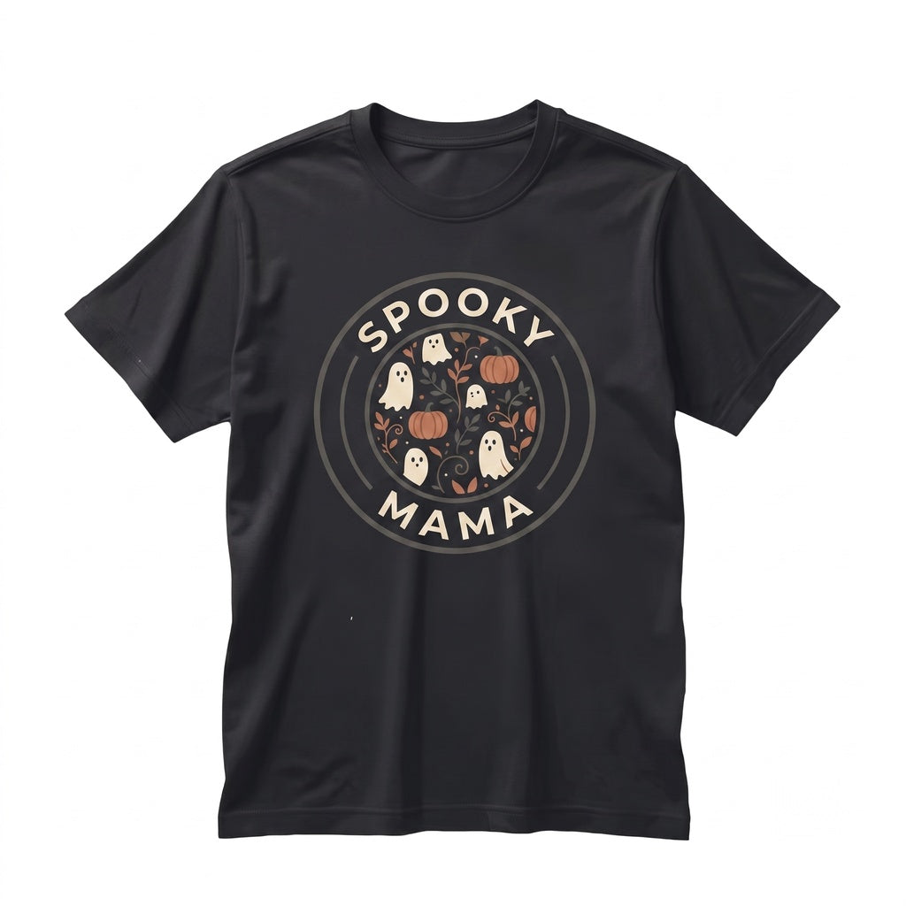 Retro Groovy Halloween Mama Ghost Hooded Sweatshirt Hippie Spooky Vibes Unisex TShirt