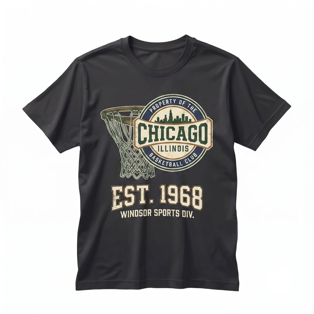 Vintage Retro Chicago Basketball Game Day Graphic Fan Apparel Unisex TShirt
