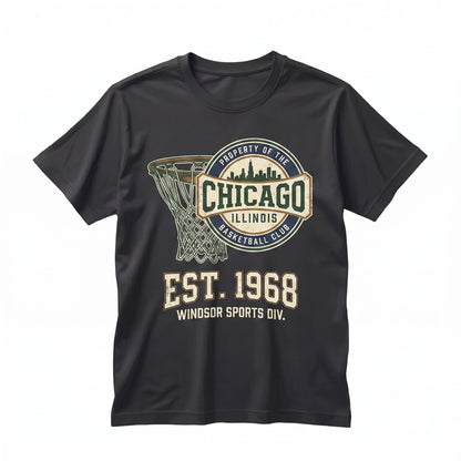 Vintage Retro Chicago Basketball Game Day Graphic Fan Apparel Unisex TShirt