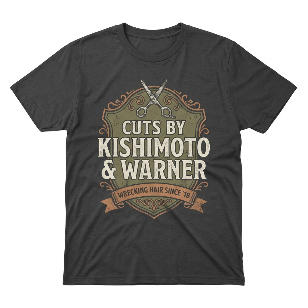 Embroidered Cuts By Kishimoto And Warner Dystopian Bookish Romance Fan Merch Gift Unisex TShirt