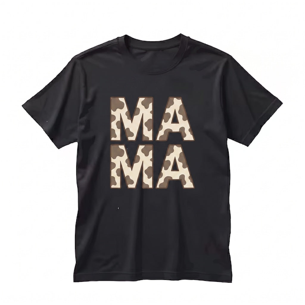 Mama Cow Print Western Country Varsity Retro Vintage Sweatshirt Crewneck Sweater Gift Unisex TShirt
