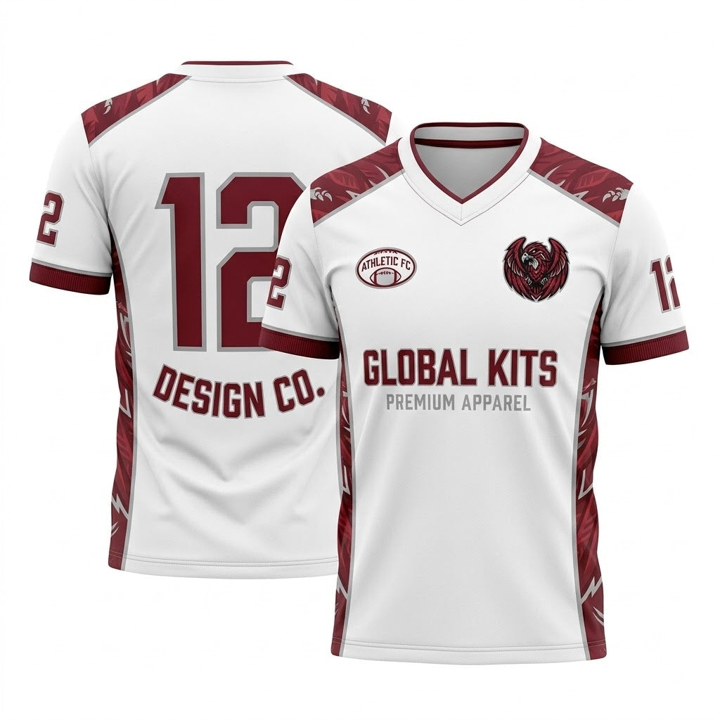 Unisex Custom Football Fan Jersey - Stitched Breathable Mesh Game Day Athletic Shirt