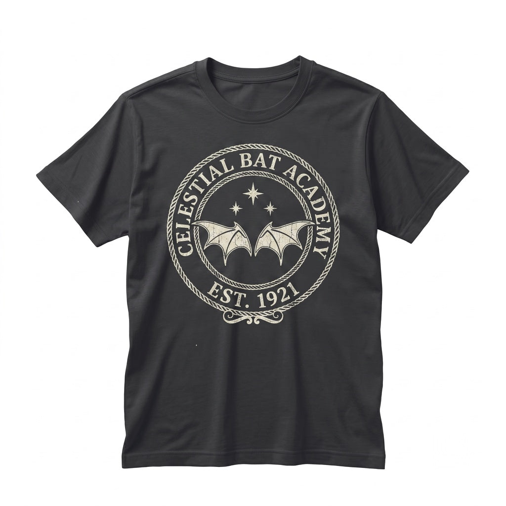 Bat Boys Wings Embroidered Fantasy Romance Book Subtle Fae Merch Reader Gift Unisex TShirt