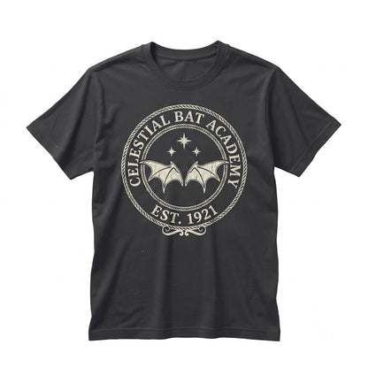 Bat Boys Wings Embroidered Fantasy Romance Book Subtle Fae Merch Reader Gift Unisex TShirt