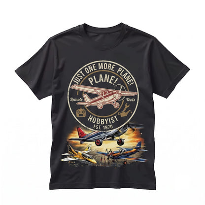 Just One More PlaneJust One More Plane Aviation Humor Graphic, Airplane Lover Flying Hobbyist Pilot Apparel Unisex TShirt