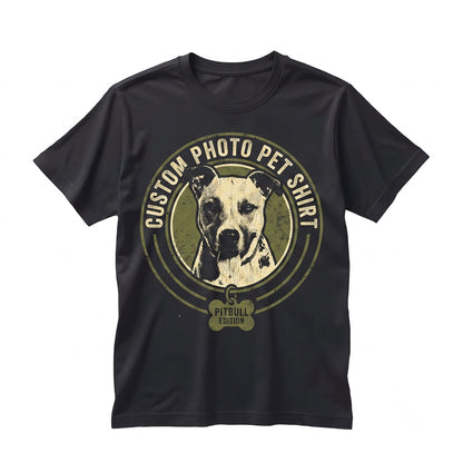 Custom Personalized Photo Portrait Vintage Distressed Silkscreen Print Unisex TShirt